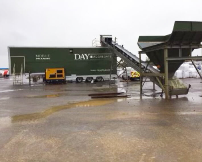Day Aggregates mobile bagging plant