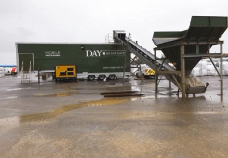 Day Aggregates mobile bagging plant