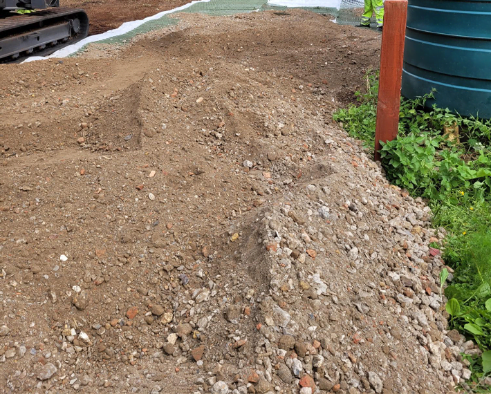 Sub Base material on the ground