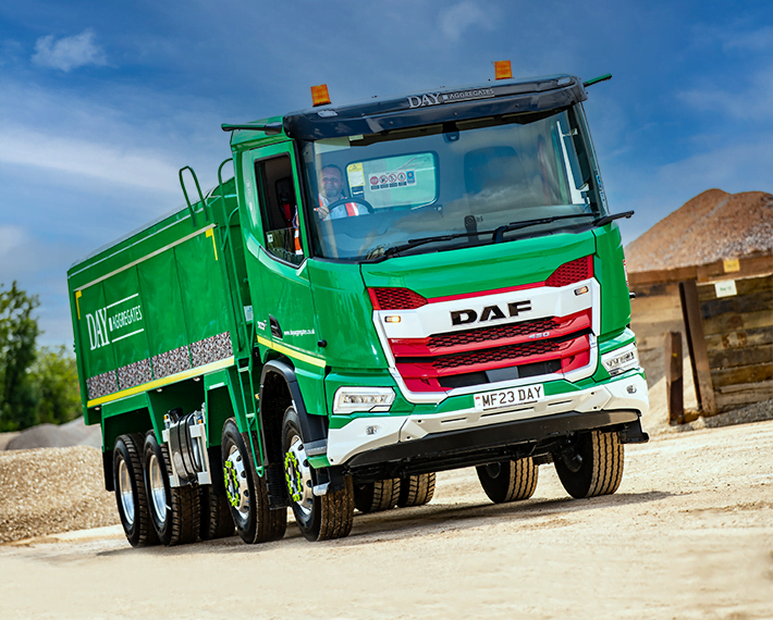 Green Day Aggregates eight wheeler lorry