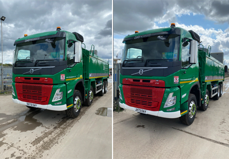 Green Day Aggregates eight wheeler lorry
