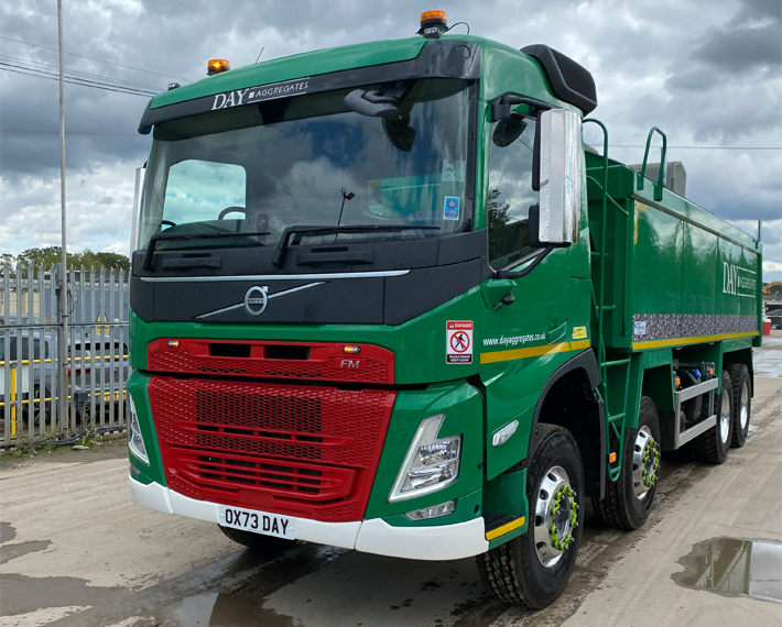 Green Day Aggregates eight wheeler lorry